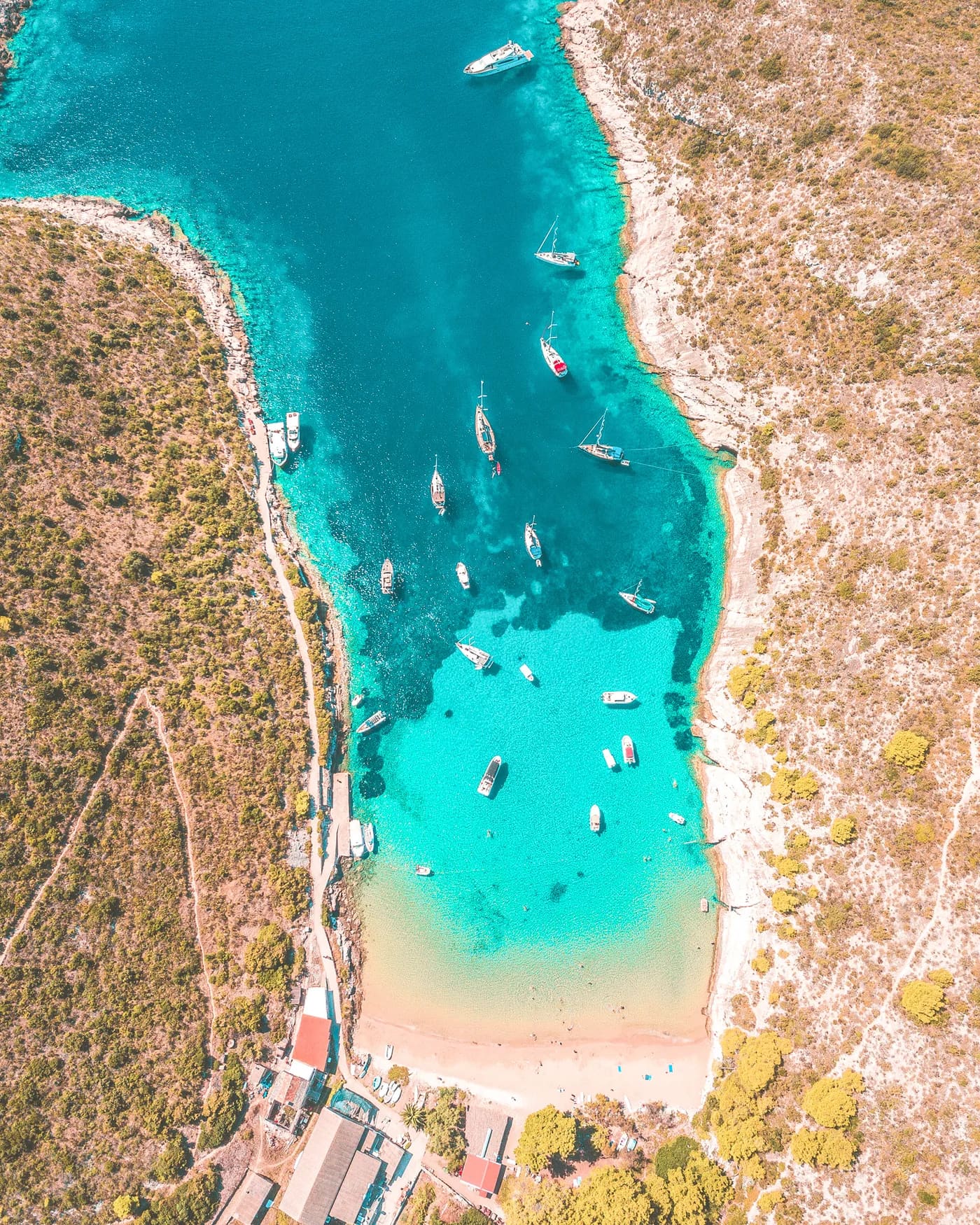 Open-sea scenery near Biševo and the Blue Cave