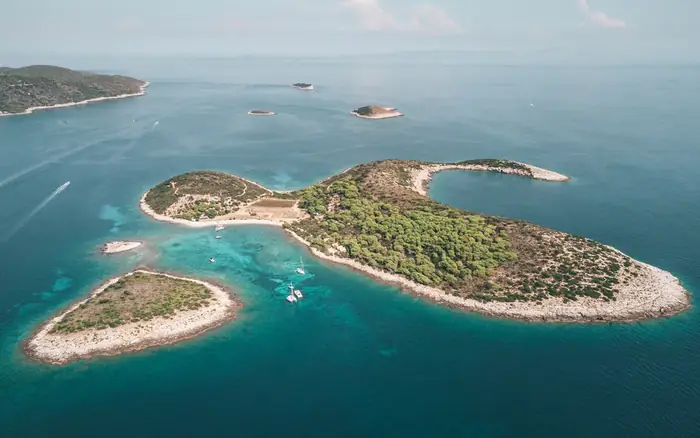 Sweeping view of the Dalmatian coast and islands